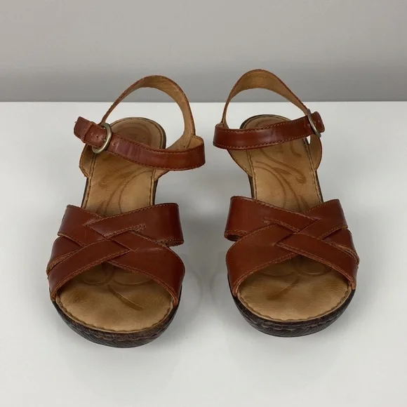 Born Belinda Open Toe Heeled Sandal Size 10 - Picture 5 of 16